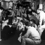 soldiers listening to eisenhowers speech