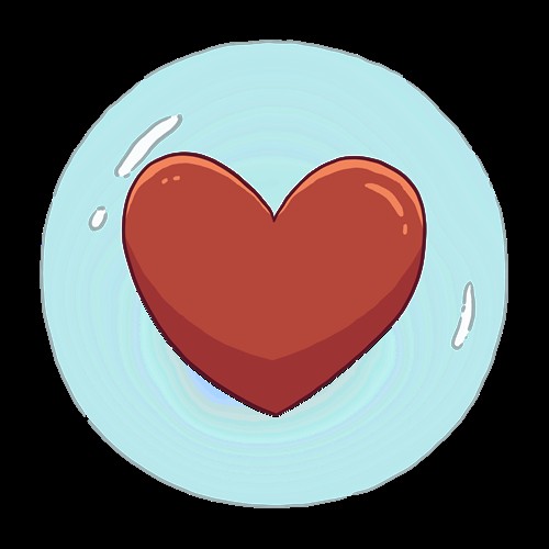 A large heart emoji symbolizes the common, simplified translation of 'I love you' in Japanese, contrasting with the nuanced expressions discussed in this article about Japanese love phrases.