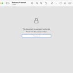 Password Protected PDF Icon: Enter Password to Open Secure Document