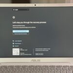 A photo showing the ChromeOS Chromebook Recovery screen