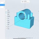 Duplicating a body in Shapr3D using the move and copy tool.