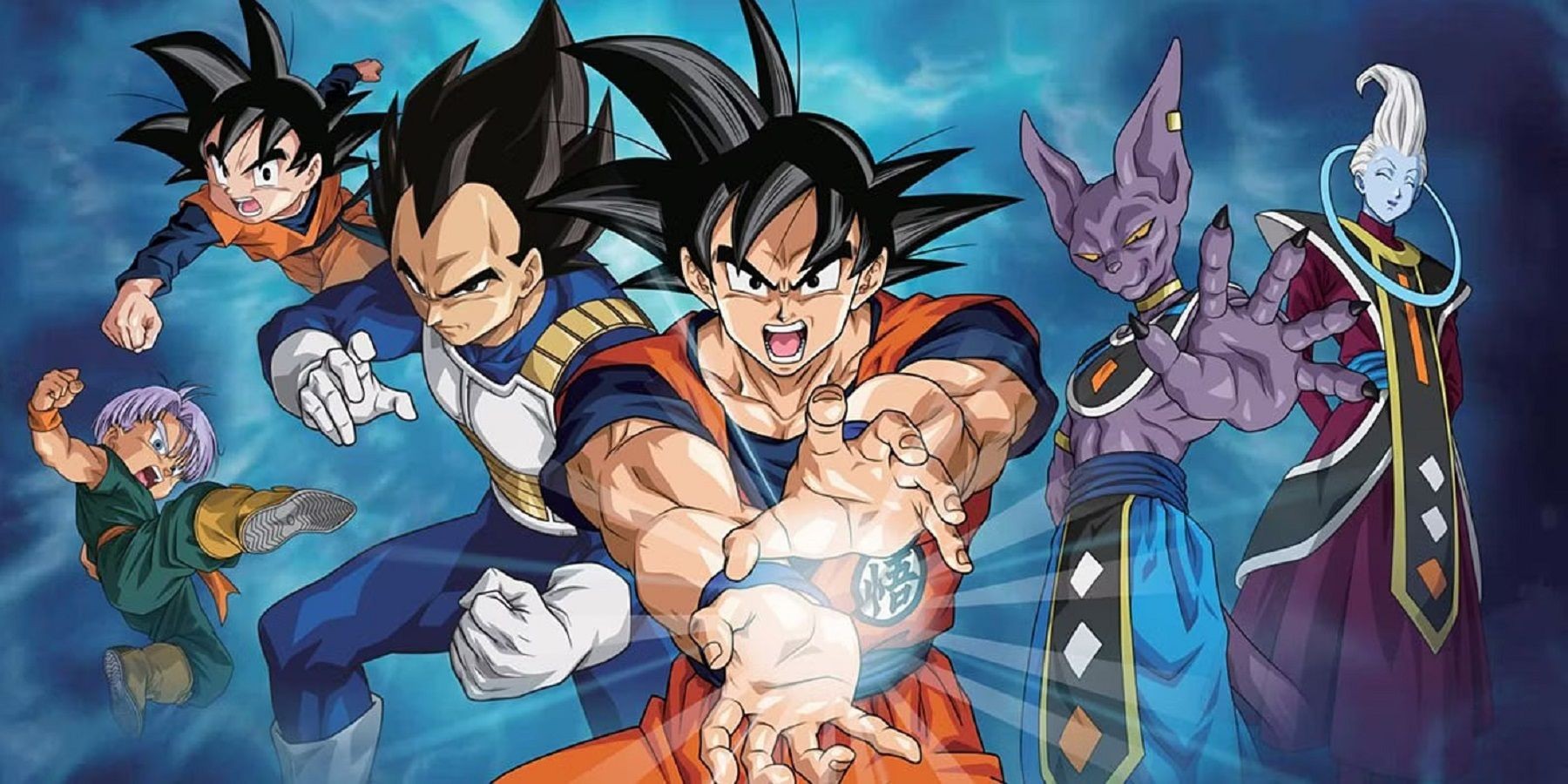 Dragon Ball Super Season 2 artwork, featuring various Z-fighters ready for battle, representing the ongoing saga.