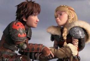 Hiccup and Toothless soaring through the sky in How to Train Your Dragon 2, highlighting the film's impressive aerial animation and the bond between dragon and rider.