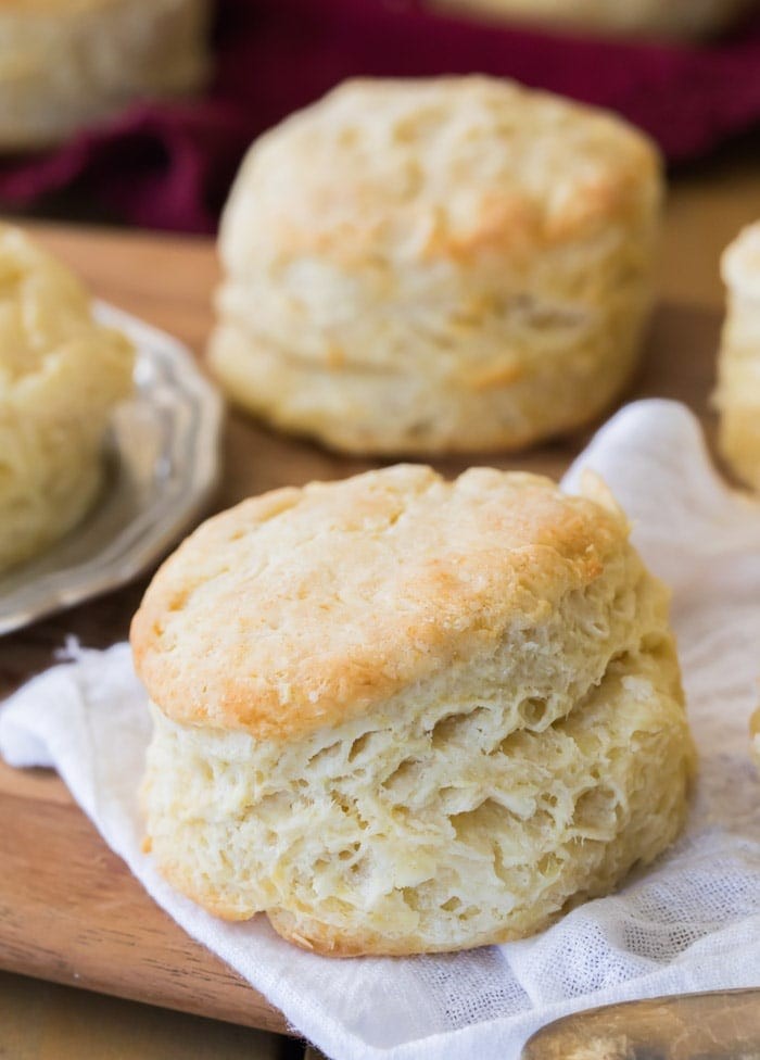 Freshly baked homemade biscuits