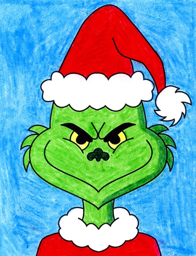 How to Draw The Grinch: Easy Step-by-Step Tutorial for Kids and Beginners