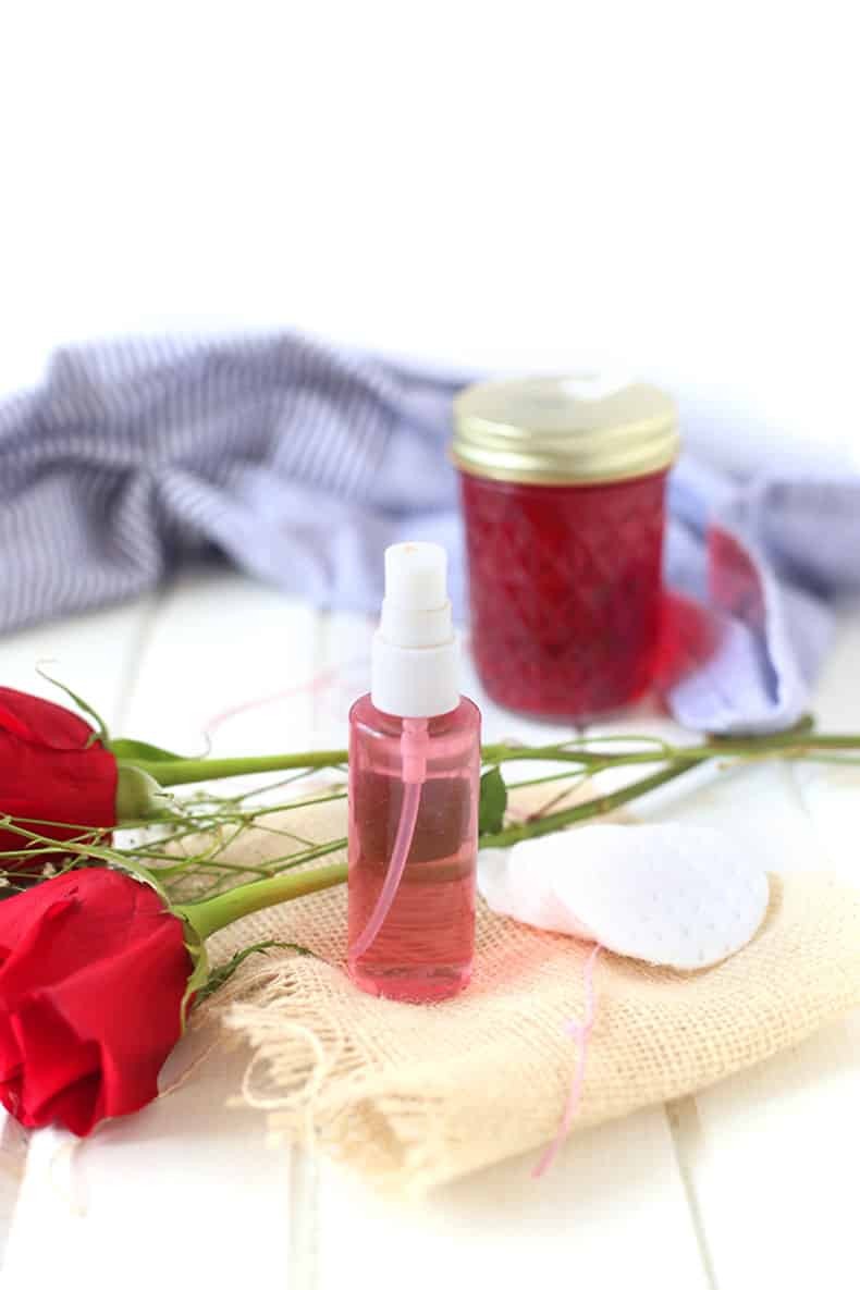 Fresh rose petals in a bowl, ready to be used for making rose water