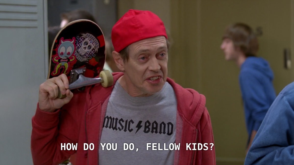 Steve Buscemi "How Do You Do Fellow Kids" Meme