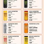 Monster Energy Drink Caffeine Chart