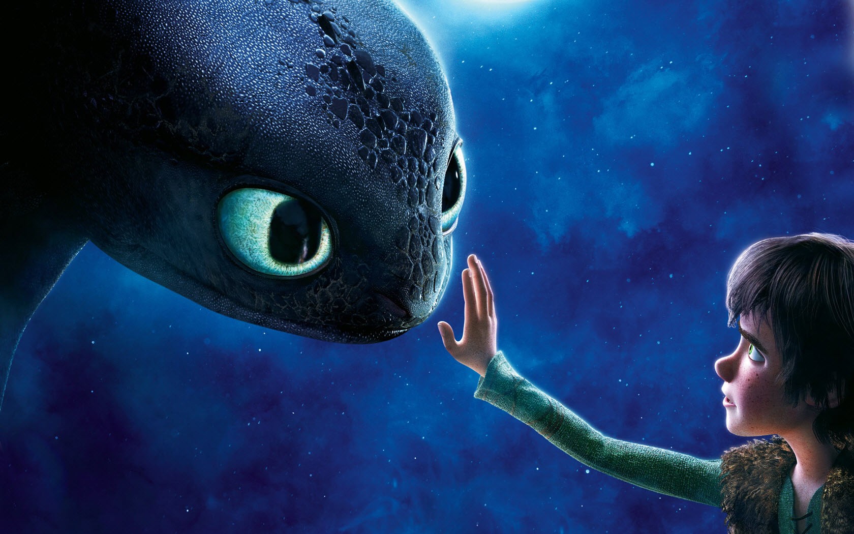 Hiccup and Toothless bonding in How to Train Your Dragon