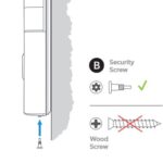 Ring doorbell 2nd generation installation hardware components including screwdriver, screws, and mounting bracket.