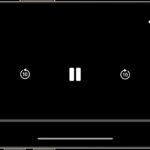 AirPlay button highlighted on the iPhone screen during video playback, tap to choose your TV