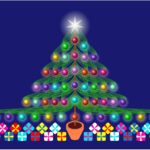 A digitally drawn Christmas tree using LaTeX code, showcasing a structured, algorithmic approach to creating festive graphics.