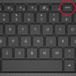 Illustration of the print screen key on Dell KM5221W wireless keyboard