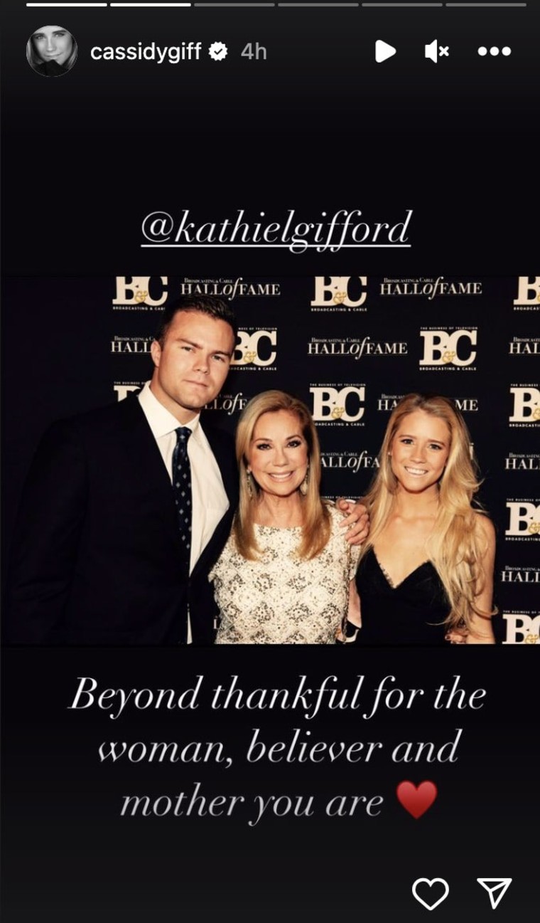 Cory Newton Gifford, Kathie Lee Giffod, Cassidy Erin Gifford