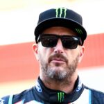 Ken Block attends FIA World Rallycross Championship launch event in Barcelona.