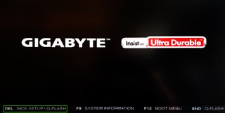 BIOS Key on Startup Screen