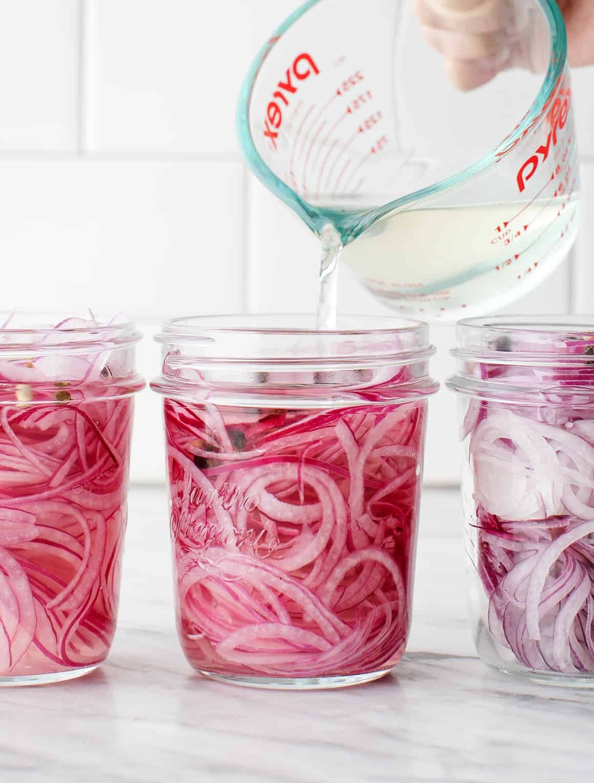 Pickled red onions