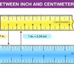 Visual representation comparing the length of an inch to a centimeter, illustrating their size difference for better understanding of metric and imperial units.