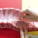 Removing the membrane for tender ribs