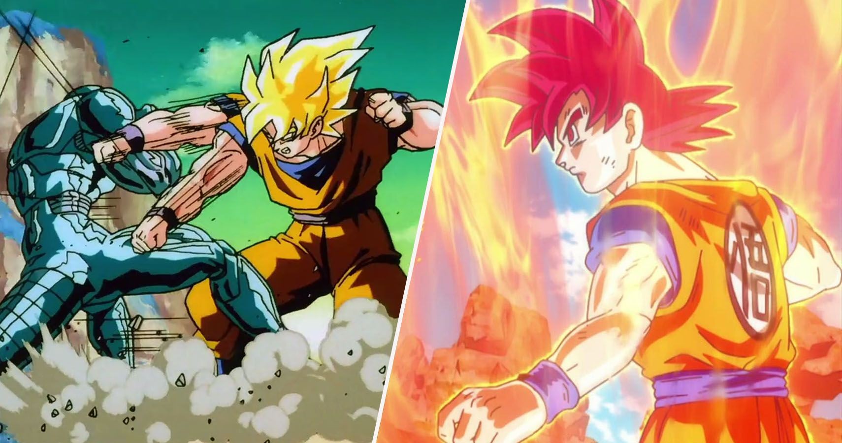 Super Saiyan Goku vs Meta-Cooler Super Saiyan God Goku