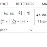 Applying a Heading Style in Microsoft Word: Select text and choose a style from the Styles group on the Home tab.