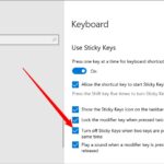 Access Ease of Access Keyboard Settings through Windows Search