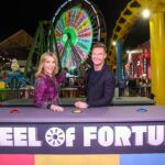 Vanna White and Ryan Seacrest attend the WOF S42 â Pier Wheel Launch at Santa Monica Pier on August 30, 2024 in Santa Monica, California.