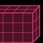 Rectangular prism made of 24 unit cubes illustrating volume calculation