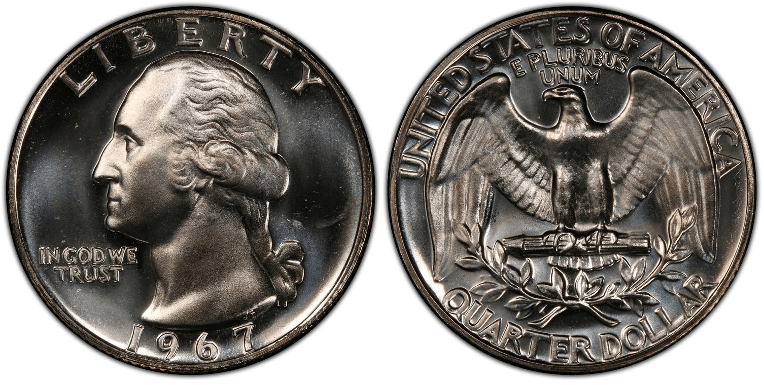 1967 Washington Quarter SMS