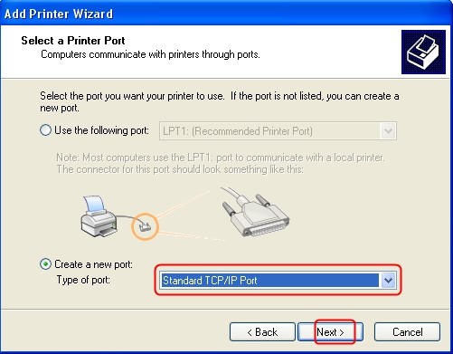Accessing and setting up TCP/IP settings