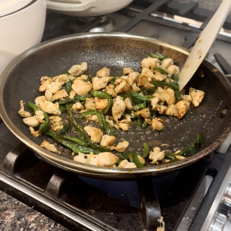 Chicken and Asparagus in Pan