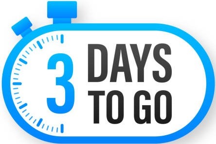 3 days to go
