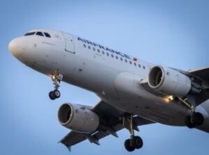 Air france plane to Bora Bora