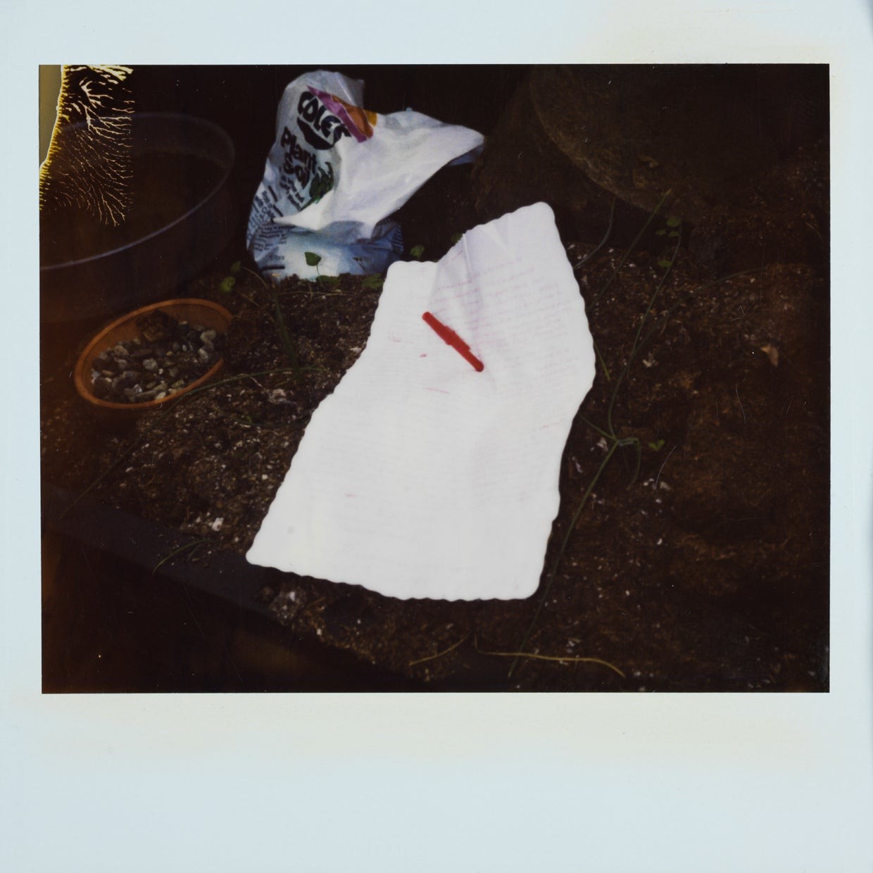 A number of photos show what police identify as Kurt Cobain's suicide note and how it was left.
