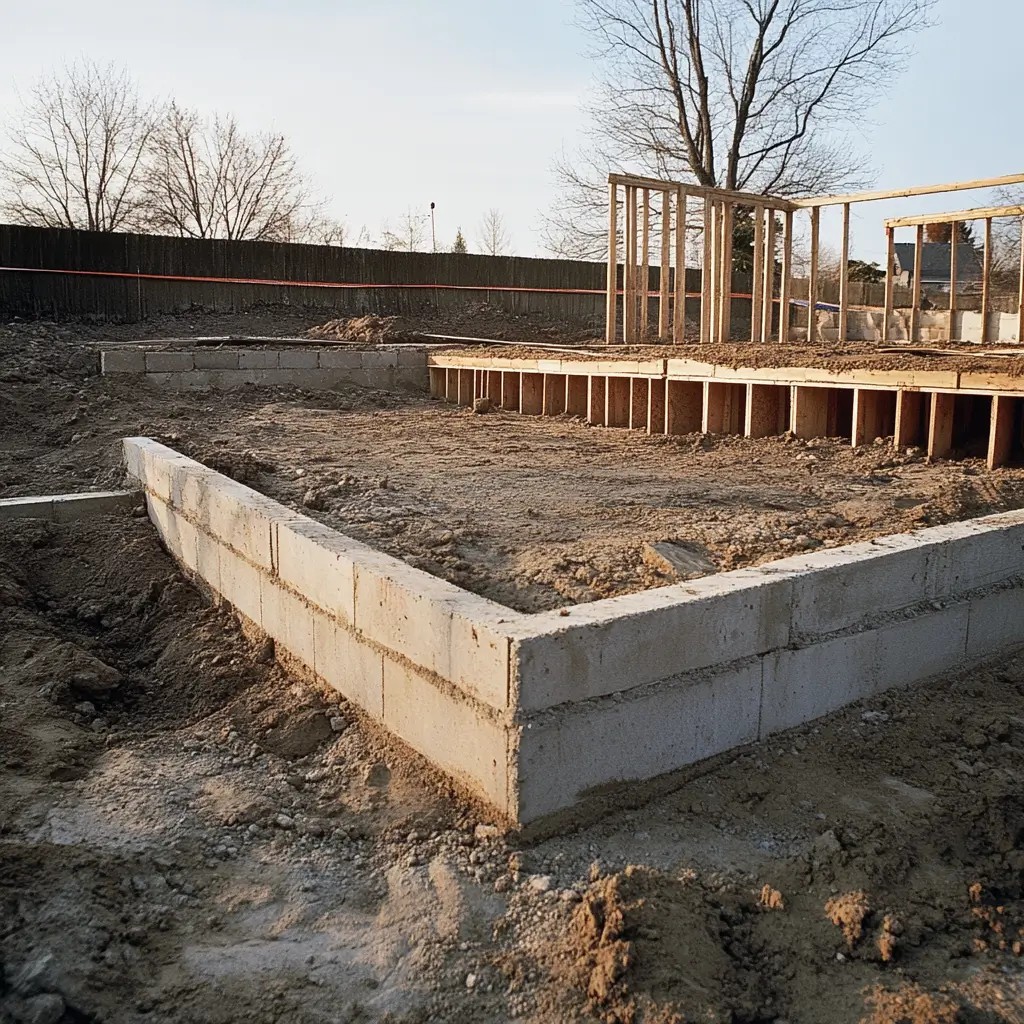 concrete foundation installation