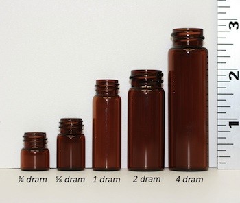 bottle size comparison in drams