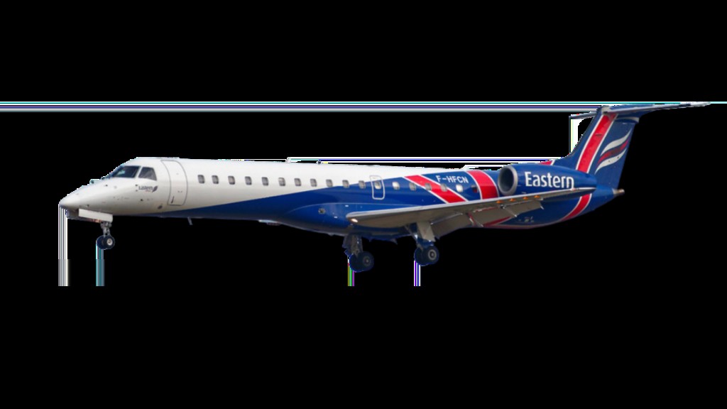 Embraer ERJ-145 regional jet in flight
