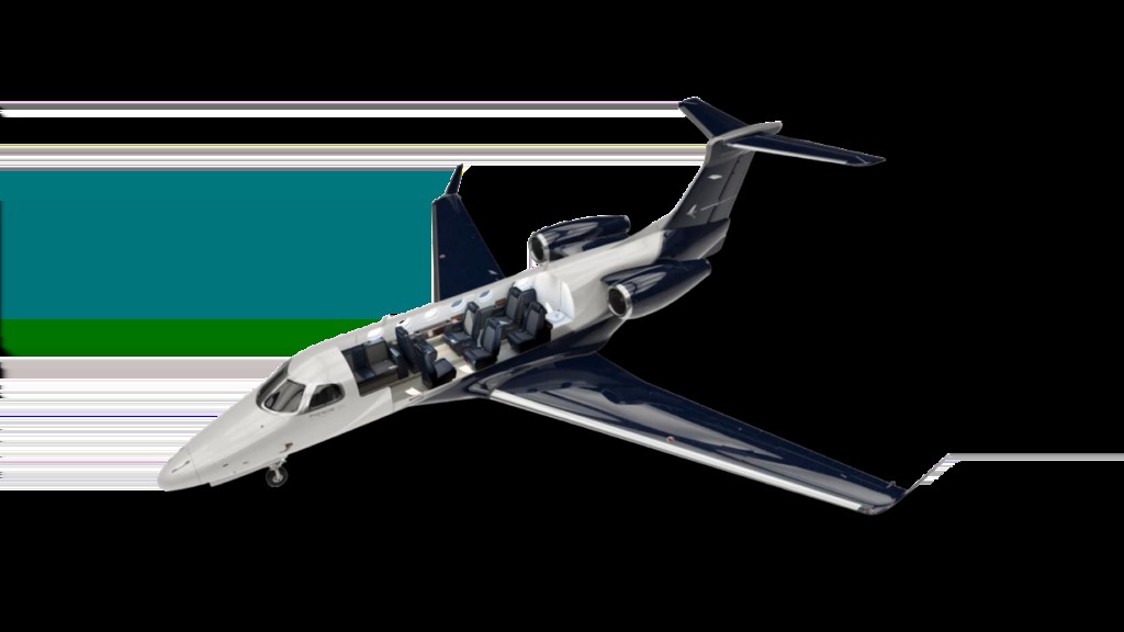 Embraer Phenom 300 small private jet on the tarmac