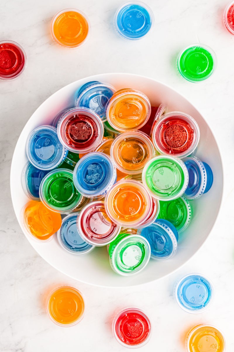 Variety of Jello Shots