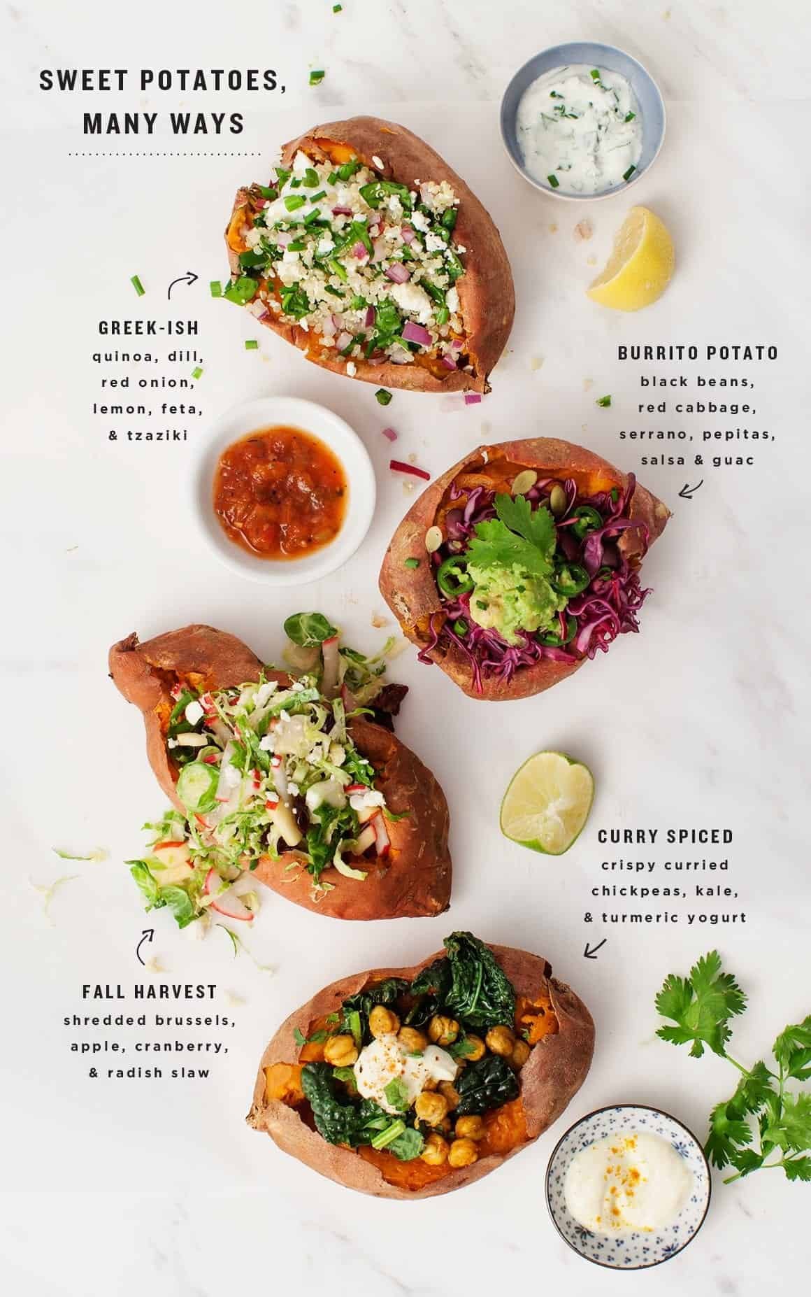 Oven baked sweet potatoes