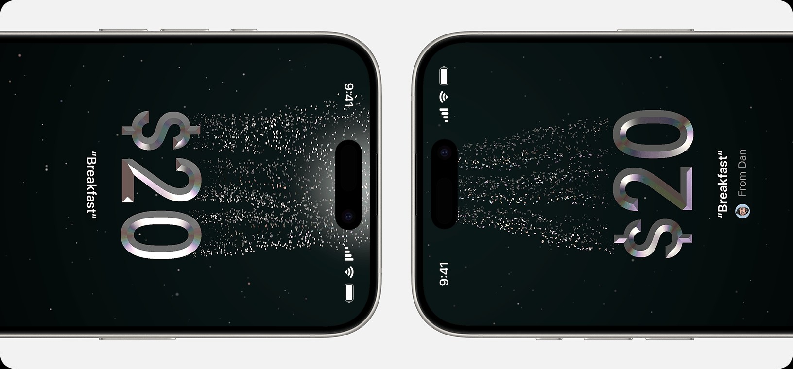iPhones displaying Tap to Cash