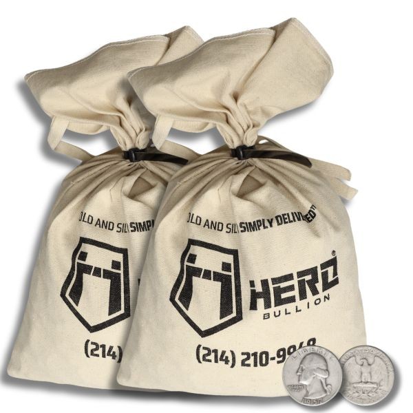 Junk 90% Silver Quarters _ ,000 Face Value Bag