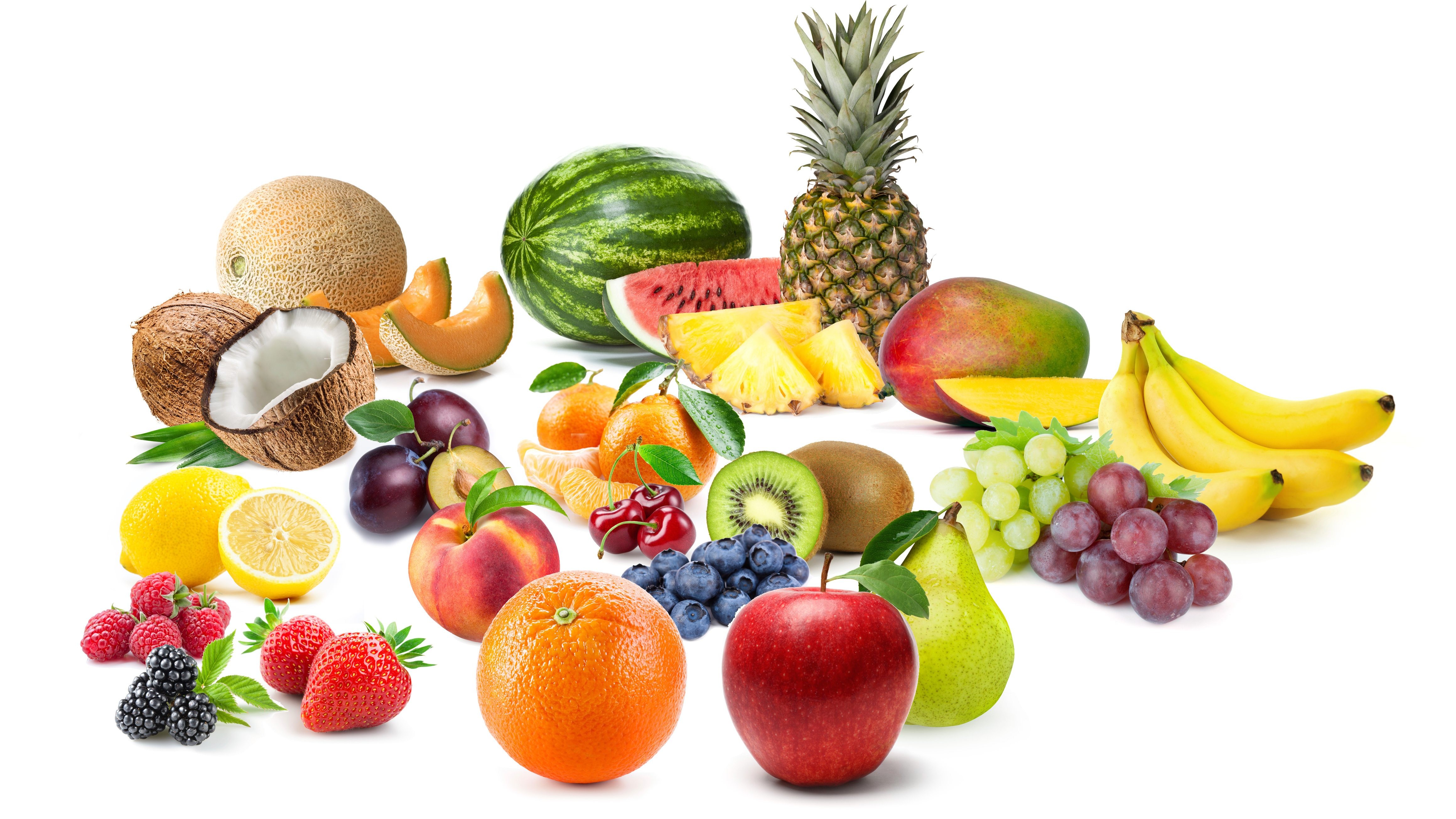 Selection of fruits on a table