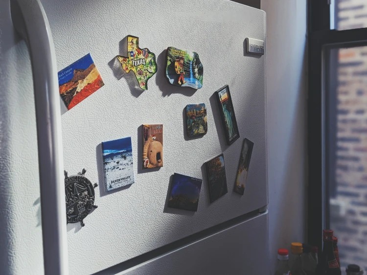 Refrigerator with Magnets