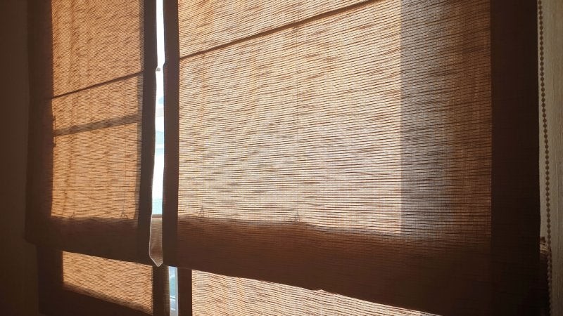 Roman blinds, a style of blinds