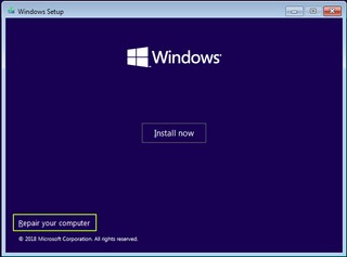 Windows splash screen