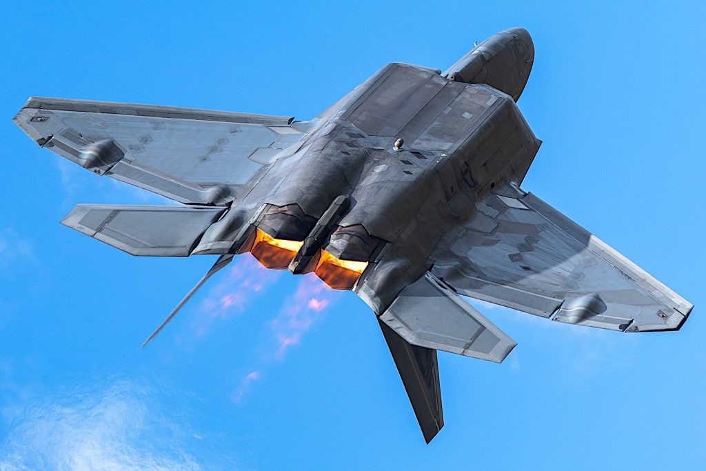F-22 Raptor Pilot in Action
