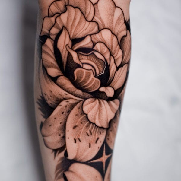 Large Floral Tattoo