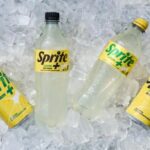 A can of Sprite Lemon+ clearly displaying the "Not recommended for children" label due to its caffeine content.
