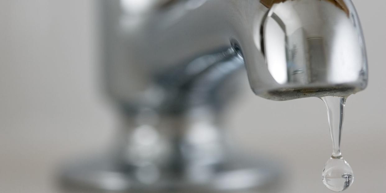 Faucet with running water